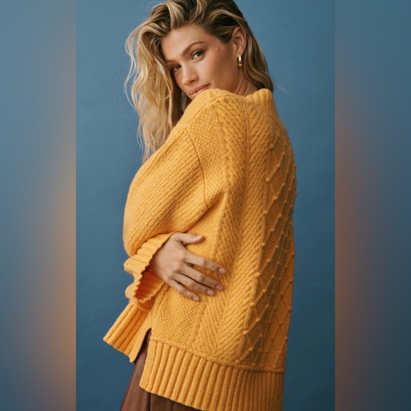 Anthropologie Maeve “Tilly” sweater. Size XL. Mandarin orange color. Very GUC - Picture 2 of 7